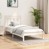 Furnova Posteljni okvir bel iz trdnega lesa 100x200 cm, (21942024) Cene