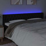  Uzglavlje crno 183x16x78/88 cm od tkanine | shoptok.hr