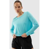4f Women's Sports Quick-Drying Long Sleeve T-Shirt loose - Blue cene