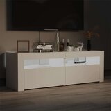 TV ormarić s LED svjetlima bijeli 120 x 35 x 40 cm | shoptok.hr