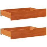  Ladice ispod kreveta 2 kom voštano smeđe 80x55x17cm od borovine | shoptok.hr