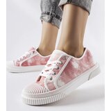 Gemre Clavet Pink Washed-Effect Sneakers | Shoptok.si