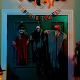 vidaXL Halloween viseči duh 3 pcs večbarvno 77 x 98 cm Poliester | Shoptok.si