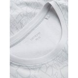 Ombre Men's cotton t-shirt with letter print and pocket - white-gray | Eponuda.ba