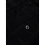 Ombre Men's pants with a classic cut in a delicate check - black | Shoptok.si
