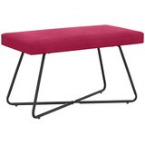  Klupa Vinska crvena 80 x 40 x 45 cm Baršun | shoptok.hr