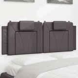 vidaXL Vzglavna stranica siva 120 cm umetno usnje, (21048581) | Shoptok.si