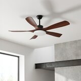Brilagi LED prigušiva stropni ventilator LED/34W/230V 132 cm crna/braon +daljinski upravljač | Eponuda.com