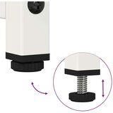 vidaXL Visoka deska Bela 68x39x123 cm Jeklo | Shoptok.si