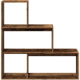 Sobna pregrada / regal za knjige 3 razina 123x29x123 cm drveni | Shoptok.si