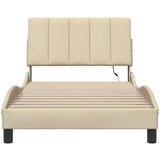  Posteljni okvir brez vzmetnice krem 100x200 cm blago, (22012074) | Shoptok.si
