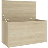 vidaXL Skrinja za shranjevanje sonoma hrast 84x42x46 cm iverna plošča | Shoptok.si
