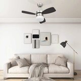  Stropni ventilator sa svjetlom i daljinskim 76 cm tamnosmeđi | shoptok.hr