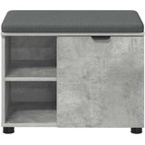  Klupa za hodnik s jastukom Betonsko Siva 60 x 38 x 46 cm | shoptok.hr