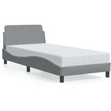  Okvir za krevet s uzglavljem svjetlosivi 90x190 cm od tkanine | shoptok.hr