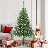  Božićno drvce s 300 LED svjetlima s stalakom Zelena 180 cm PVC | shoptok.hr