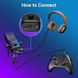 TONOR gaming mikrofon TCX3+ z RGB osvetlitvijo in boom roko | Shoptok.si