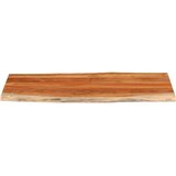 Stolna ploča 140x60x2,5 cm pravokutna bagremovo drvo živi rub | shoptok.hr