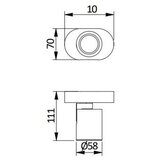 Gtv Plafonski LED reflektor BLINK OK 1*GU10 IP20 beli | Eponuda.com