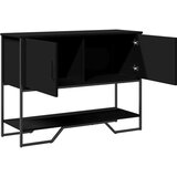  Konzolni stol crni 100 x 35 x 74 5 cm od konstruiranog drva | shoptok.hr