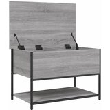  Klupa za pohranu siva boja hrasta 70x42,5x47 cm drvena | Eponuda.ba