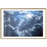  Plakat Lively Scene: The Sun Battling the Clouds 30x21 Zlatni okvir s margom | shoptok.hr