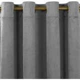  Curtain VILA color graphite style classic golden gold metal eyelets velvet 265x225 HOMEDE | shoptok.hr