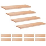 Step treads 12 kom. 90 x 30 x 2 cm Prirodna Čvrsto drvo bukve - Prirodna 90 x 30 x 2 cm 12 | shoptok.hr