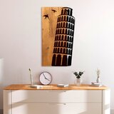 Wallity zidna dekoracija Pisa Tower, 32cmx58cmx3cm, Hrast | ePonuda.com
