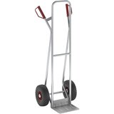 eurokraft pro Aluminijast ročni voziček, model L: za velik in težek tovor, z zračnicami za udobno premikanje | Shoptok.si