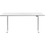 Top Star Pisalna miza z električno nastavitvijo višine, ŠxG 1800 x 800 mm, bela plošča, belo ogrodje | Shoptok.si