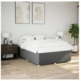 vidaXL Okvir kreveta bez madraca tamnosivi 140 x 200 cm od tkanine | shoptok.hr