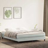 vidaXL Krevet s oprugama bez madracem svjetlosivi 180x220cm baršunasti | shoptok.hr