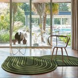 Flair Rugs Zelena ročno tkana volnena preproga 150x240 cm Conway Retro – | Shoptok.si