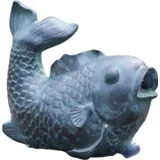 Ukrasna figura ribe za ribnjak u bronzi - 10 x 17x 14 cm