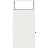 vidaXL Nočne omarice s predalom 2 kosa bela 25x31x66 cm | Shoptok.si