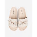 SEASTAR Light beige flip-flops with decoration | Shoptok.si