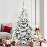 vidaXL Umestno božično drevo med 300 LED Zelena 180 cm PE in PVC | Shoptok.si