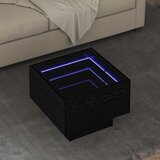  Bocni stol Crni hrast 40 x 40 x 30 cm Konstruirano drvo | shoptok.hr