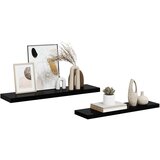  Plutajuće zidne police 2 kom sjajne crne 90 x 23,5 x 3,8 cm MDF | shoptok.hr