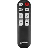 Geemarc Univerzalni daljinski upravljalnik TV-5 z velikimi črkami in gumbi za do dve napravi TV-5 univerzalna daljinski upravljalnik črna, (20411336) | Shoptok.si