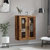 vidaXL Strani šal Rjava 69,5 x 34 x 90 cm Konstruiran les | Shoptok.si