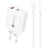 HURTEL VELEPRODAJA USB-A POLNILNIK Z LIGHTNING KABLOM 1M ZA IPHONE 11 12 13 14 20W, (5000310945) Cene