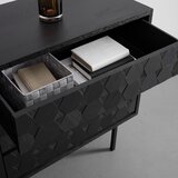 Bessagi Home komoda roma, črna, strukturirana | Shoptok.si