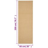 Tepih od prirodnog sisala 66 x 200 cm | shoptok.hr