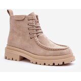 Boto Women's Trapper Boots with Zip Beige Apolosi | ePonuda.com