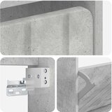  Ormar za cipele na zidu ZWOLLE 71 x 17 x 43 cm Betonska siva | shoptok.hr