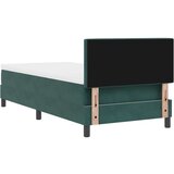 Box Spring Postelja z Blazino Temno Zelena 100x200 cm Žamet, (22051968) | Shoptok.si