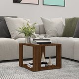  Stolić za kavu boja smeđeg hrasta 40x40x30 cm konstruirano drvo Cijene