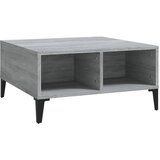 Maison Chic Klubska mizica - kavna mizica - Nizka mizica siva sonoma 60x60x30 cm iverna plošča, (21752918) Cene